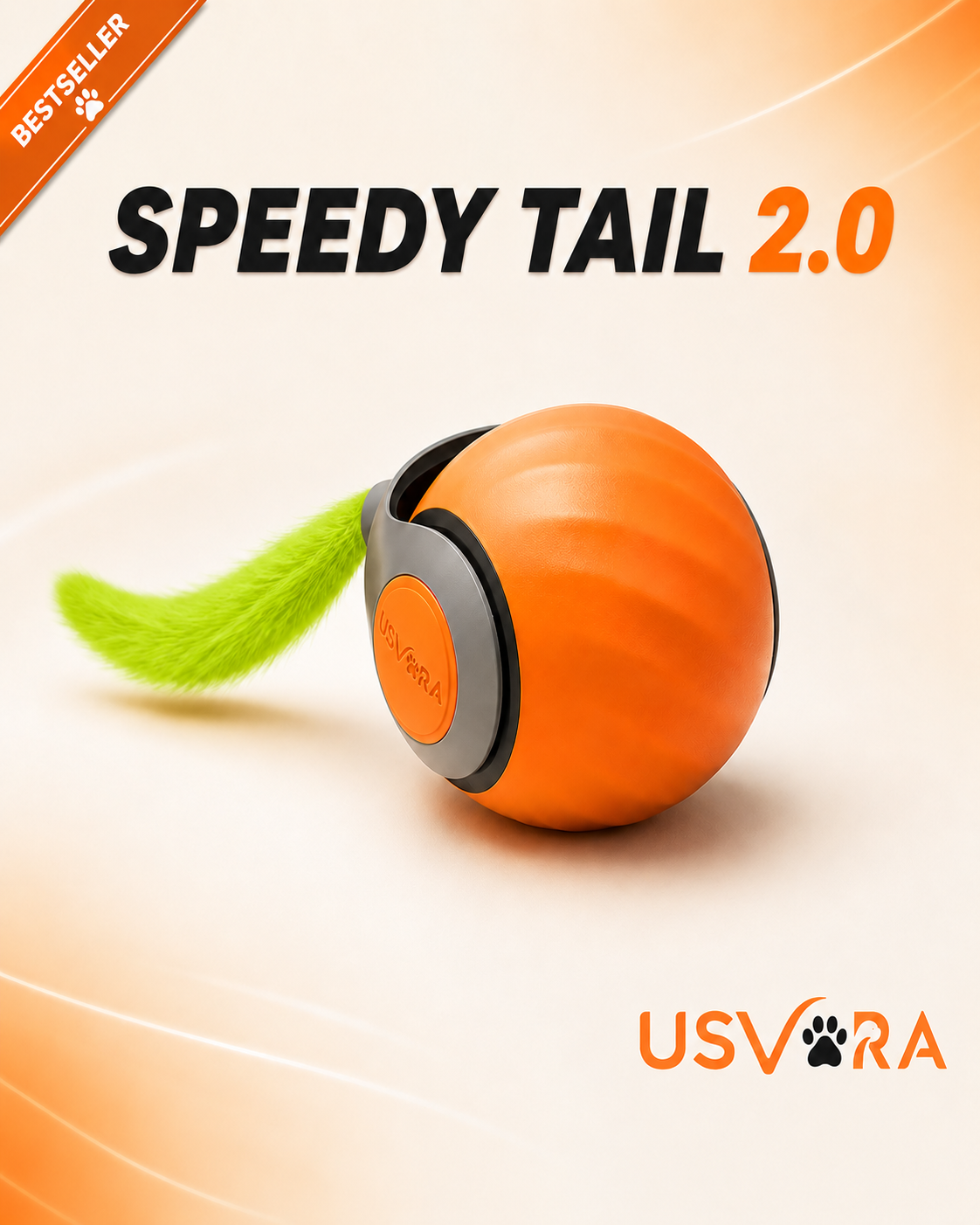 Speedy Tail 2.0™ – Smart Interactive Rolling Cat Toy