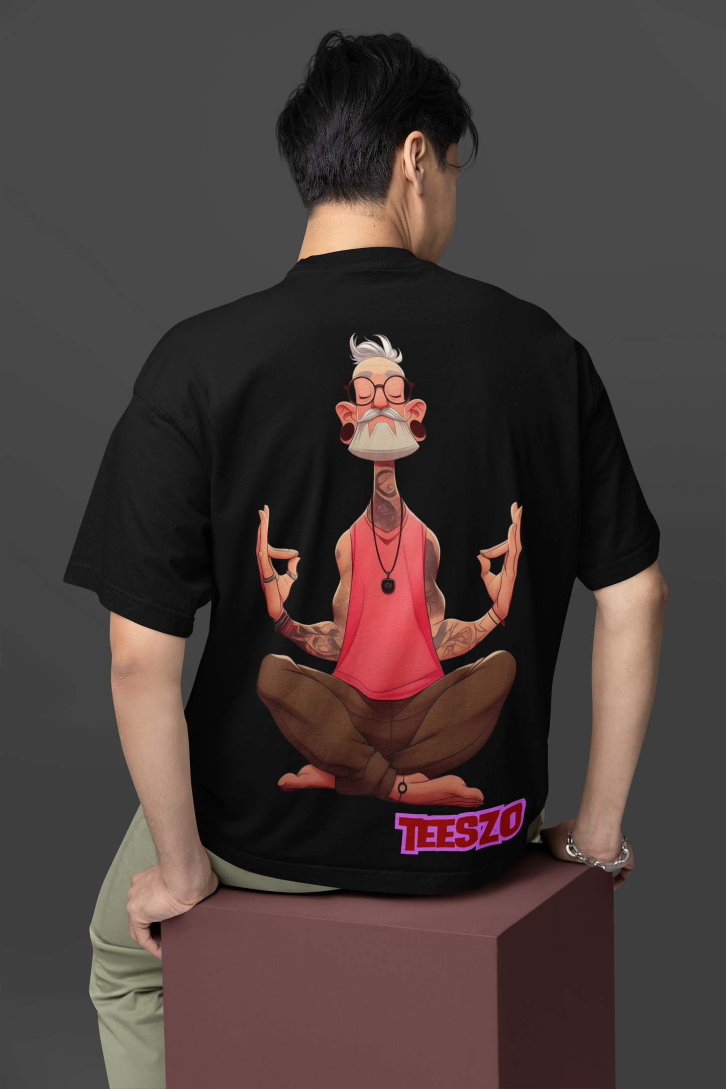 Trippy Yoga Teacher  Oversized Ultrasoft T-shirt