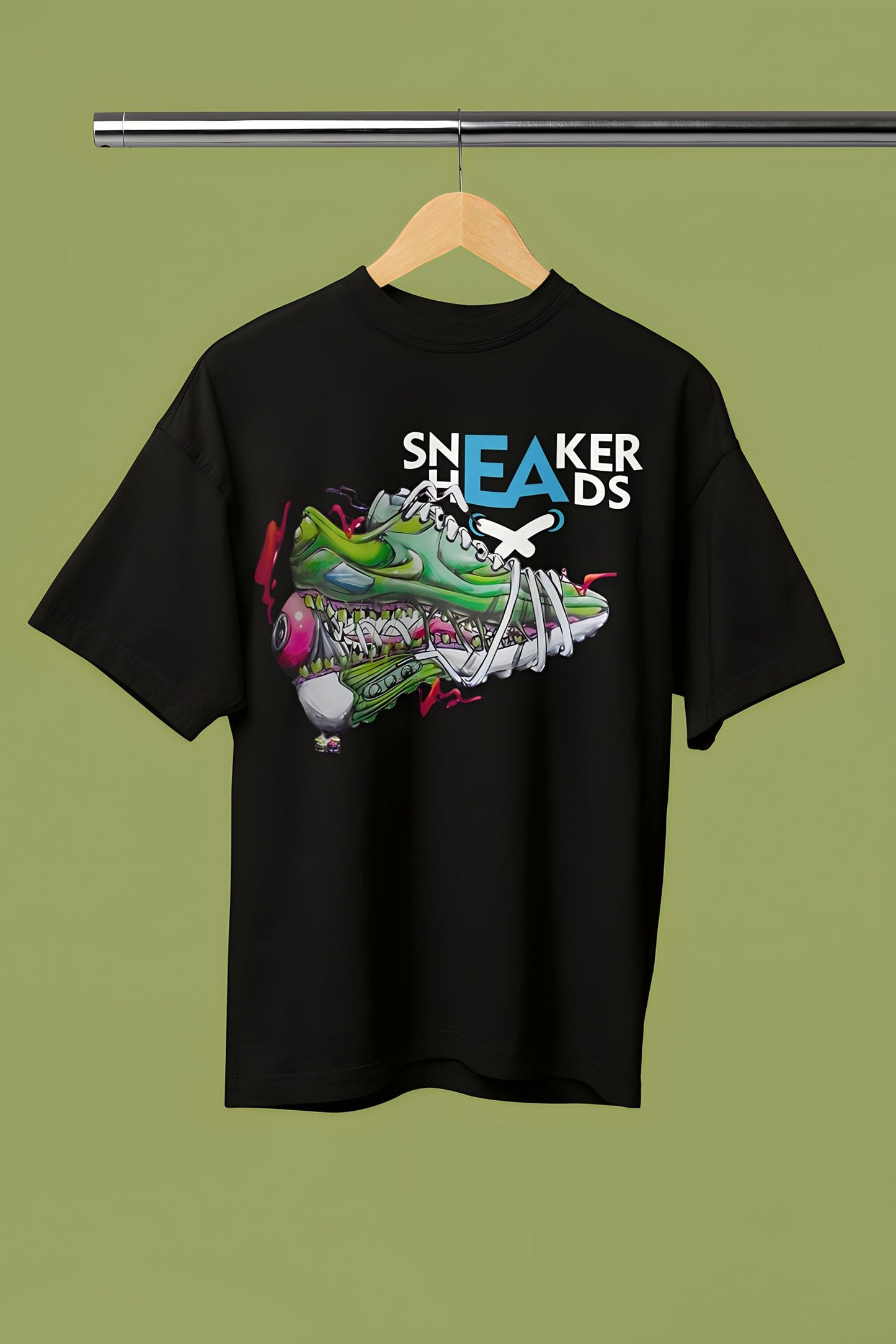 Sneaker Head Oversized Ultrasoft Printed T-shirt